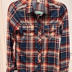 Blue Rain Multicolor Plaid Shirt